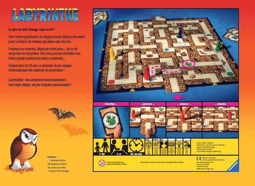 Ravensburger - 21950 - Jeu de société - Mon premier Labyrinthe 3D :  : Jeux et Jouets