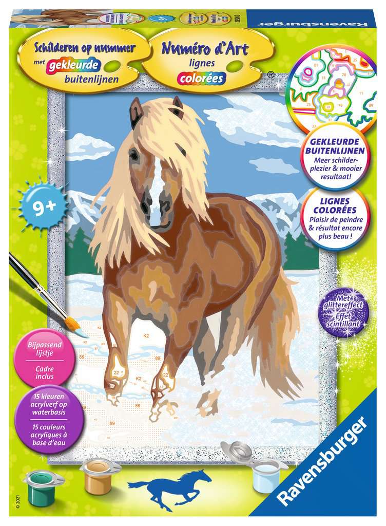 Ravensburger Numéro d'art Cheval dans la neige