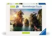 Puzzle 1000 Pezzi,Rocce di Cheow Lan, Thailandia, Collezione Paesaggi, Puzzle per Adulti Puzzle;Puzzle da Adulti - Ravensburger