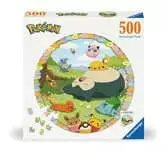 Kruhové puzzle: Roztomilí Pokémoni 500 dílků 2D Puzzle;Puzzle pro dospělé - Ravensburger