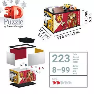 Úložná krabice Harry Potter 216 dílků 3D Puzzle;3D Puzzle Organizéry - obrázek 5 - Ravensburger