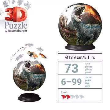Puzzle ball Jurassic World 3D Puzzle;Puzzle-Ball - immagine 5 - Ravensburger